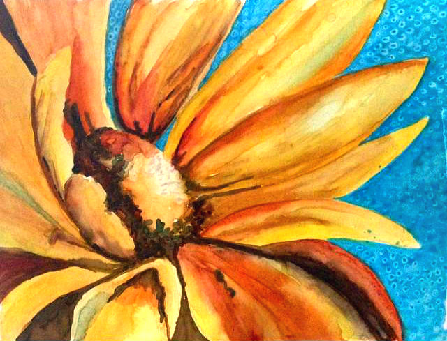 Sunflower: 8"x10" matted print